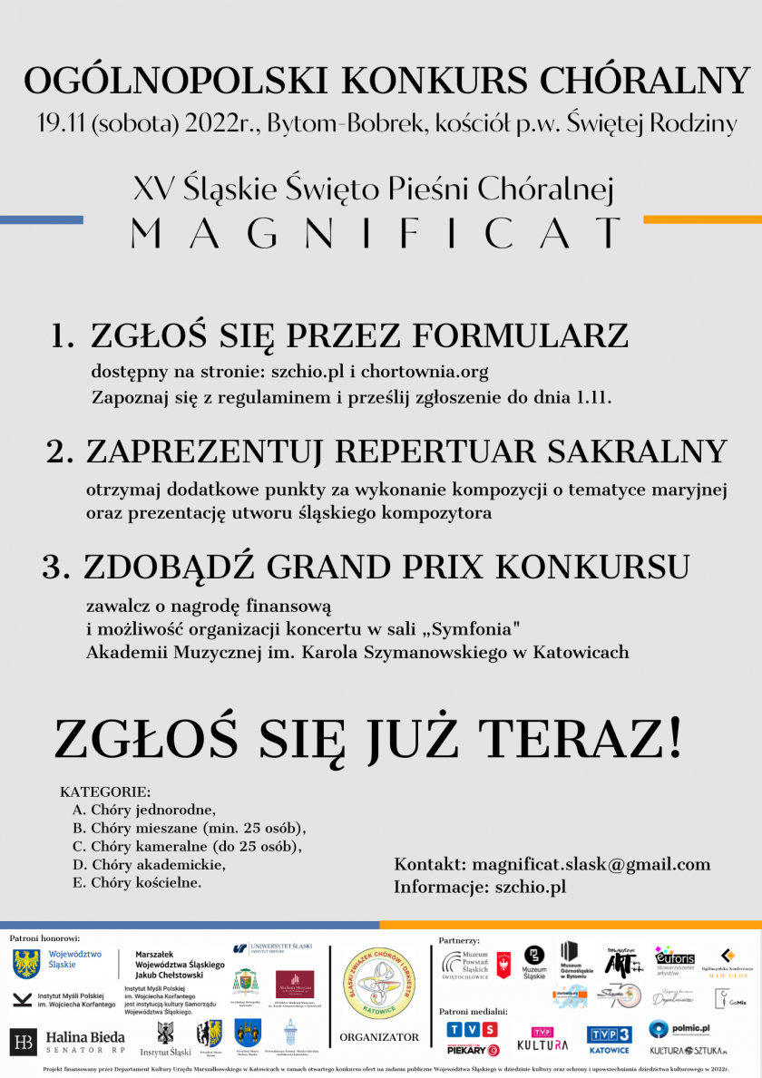 XV Śląskie Święto Pieśni Chóralnej MAGNIFICAT