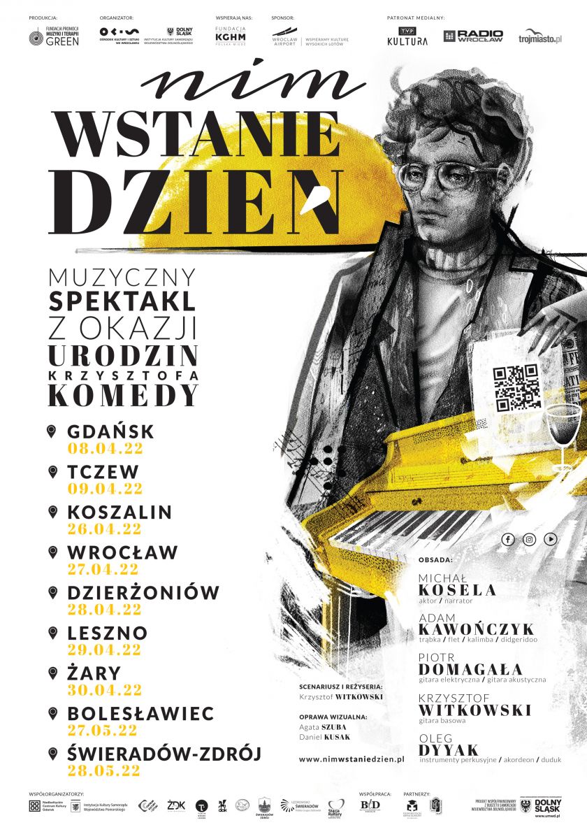 „Nim wstanie dzień”- spektakl teatralny dedykowany pamięci  Krzysztofa Komedy.