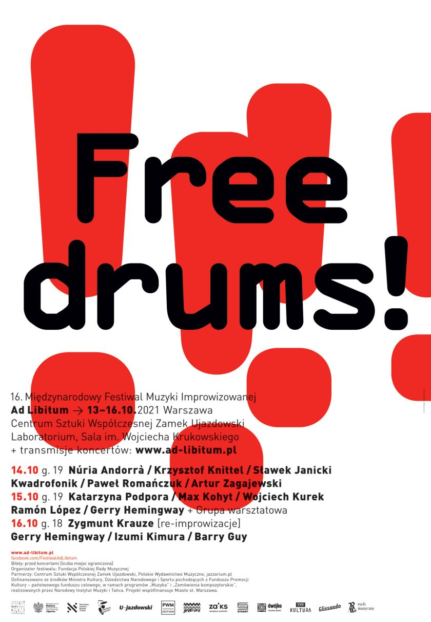 FREE DRUMS! 16. Festiwal Muzyki Improwizowanej „Ad Libitum” 2021