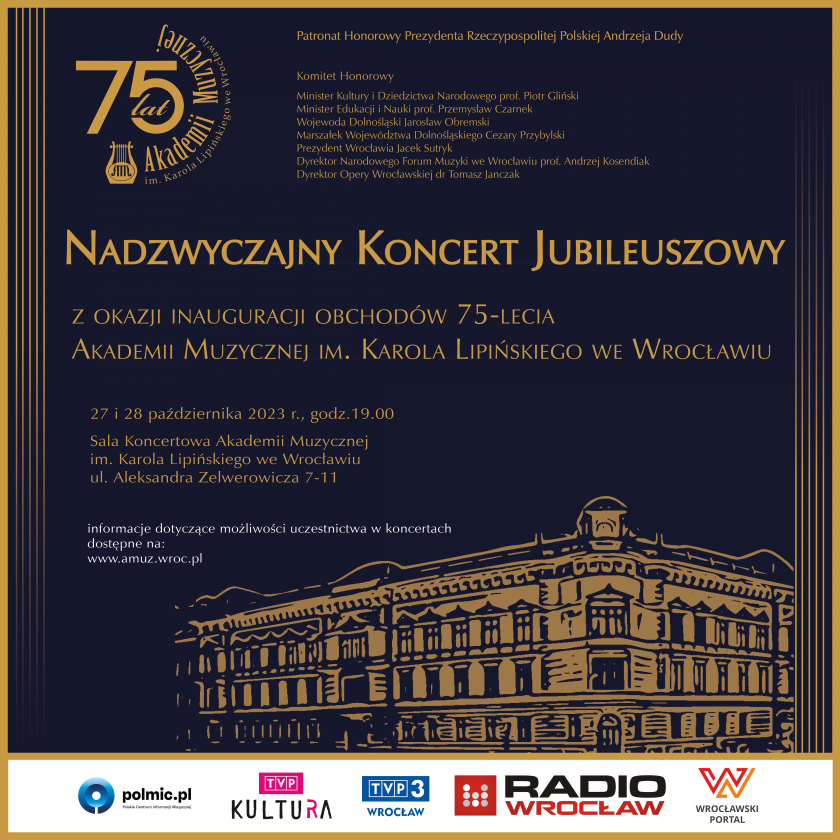 75 lat Akademii Muzycznej im. Karola Lipińskiego we Wrocławiu