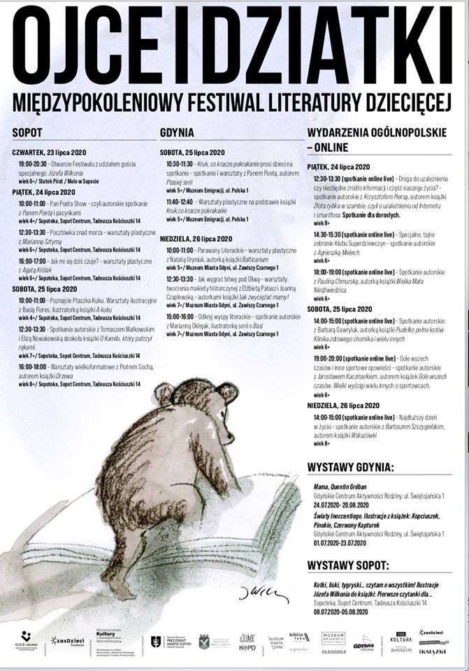 Międzypokoleniowy Festiwal Literatury Dziecięcej - Ojce i Dziatki w Sopocie i Gdyni
