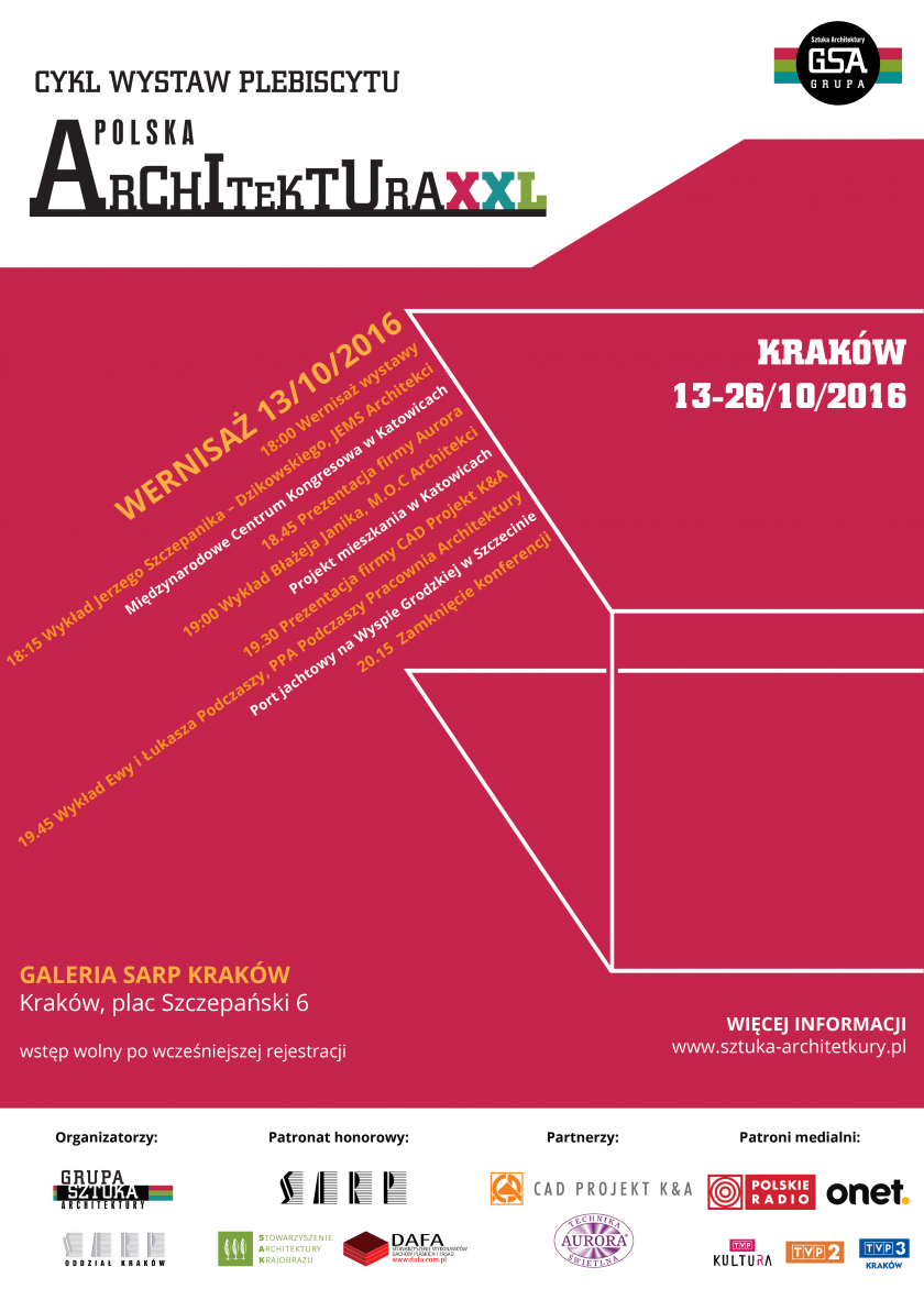 Wystawa Polska Architektura 2015 odwiedzi Kraków