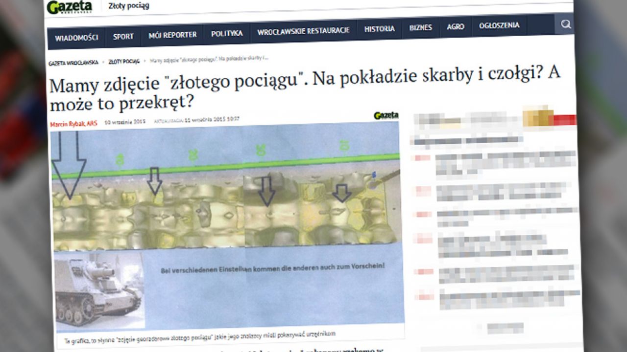 Eksperci podważają wiarygodność zdjęcia „złotego pociągu” (fot. gazetawroclawska.pl)