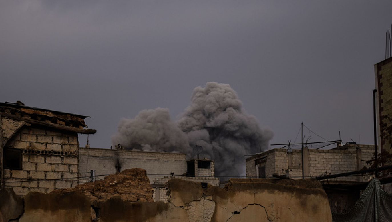 Część pocisków została zestrzelona (fot. Getty Images)
