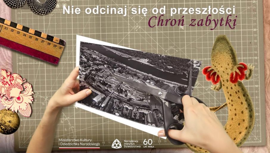 Kampania dot. ochrony zabytków (fot. materiały prasowe/Narodowy Instytut Dziedzictwa)