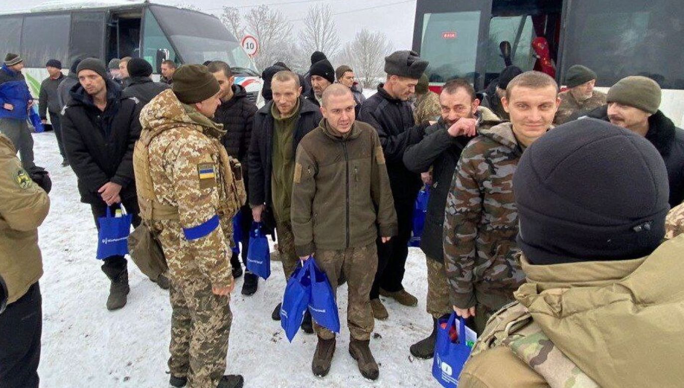 Prisoner exchange at an undisclosed location in Ukraine. February 4, 2023. Photo: PAP/EPA/MINISTRY OF DEFENCE OF UKRAINE HANDOUT