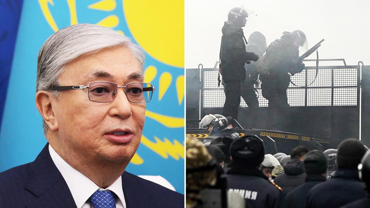 Rozkaz prezydenta Kazachstanu (fot. Mikhail Svetlov/Getty Images; PAP/EPA/STR)