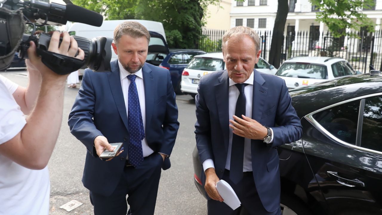 Marcin Kierwiński i Donald Tusk (fot. PAP/Tomasz Gzell)