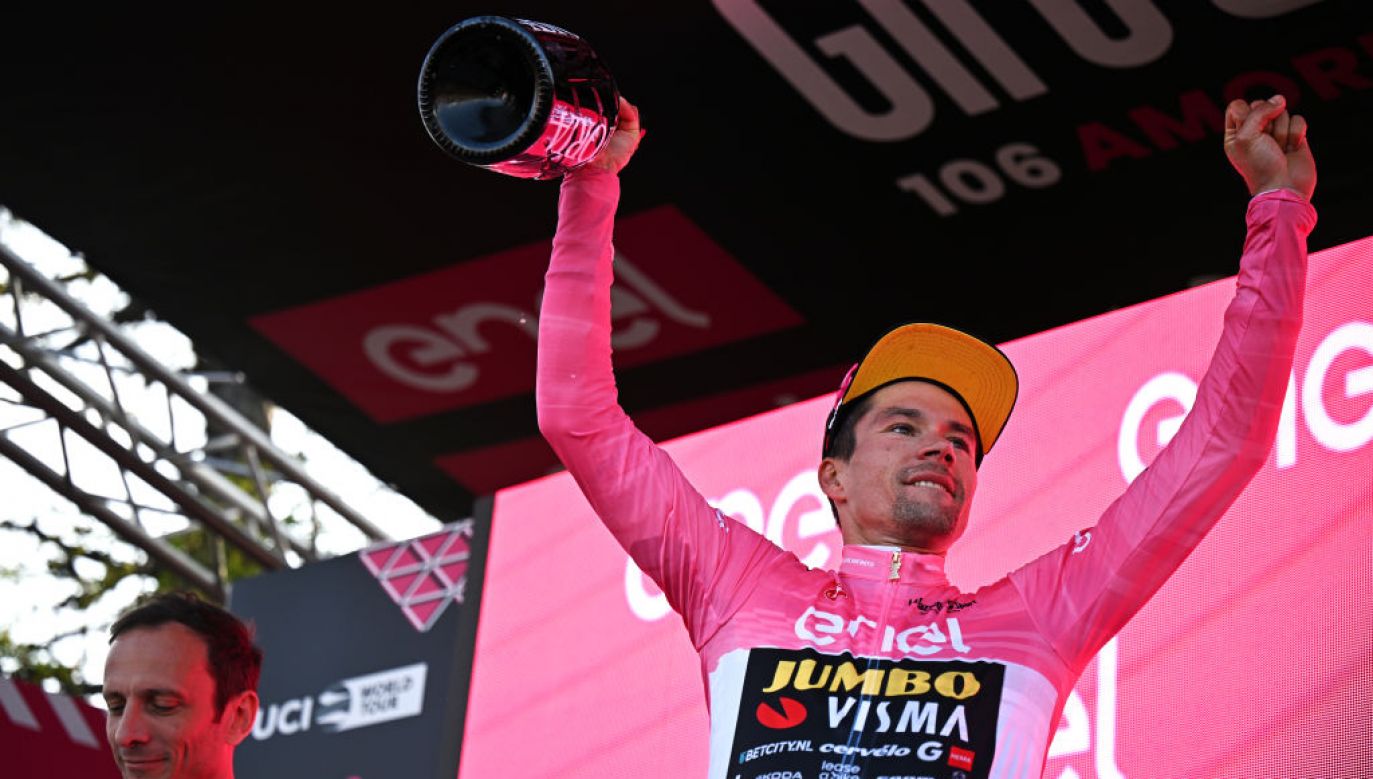 To może być pierwsze wygrane Giro w karierze Roglicia. (fot. Getty Images)