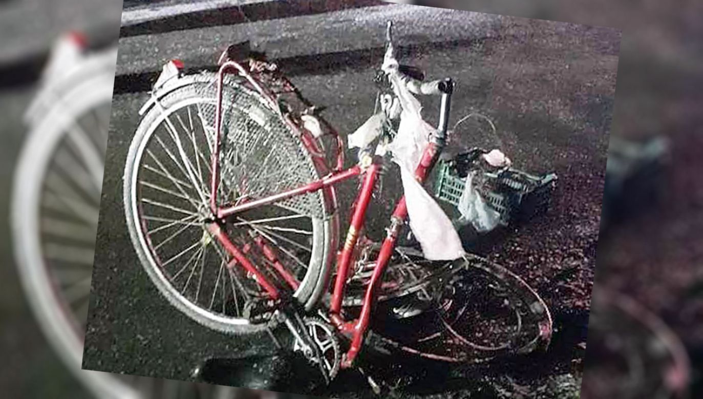 Potrącony 77-letni rowerzysta zmarł w wyniku odniesionych obrażeń (fot. Policja Grójec)