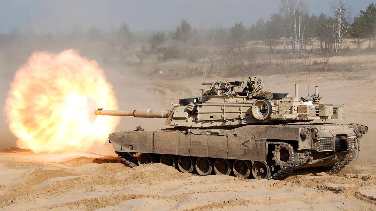 Czołg Abrams (fot. PAP/EPA/VALDA KALNINA)