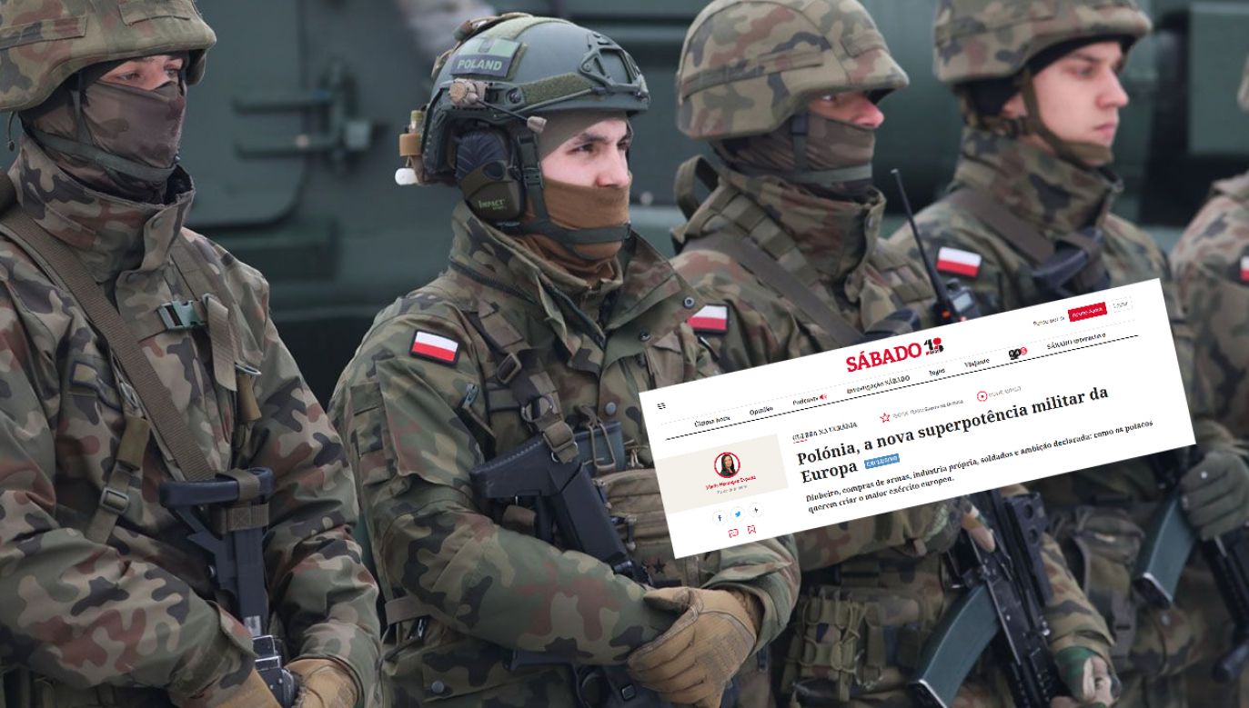 Portugalski tygodnik podkreśla, że silną stroną polskiego systemu obronności jest przemysł zbrojeniowy (fot. PAP/Artur Reszko; screen sabado.pt)