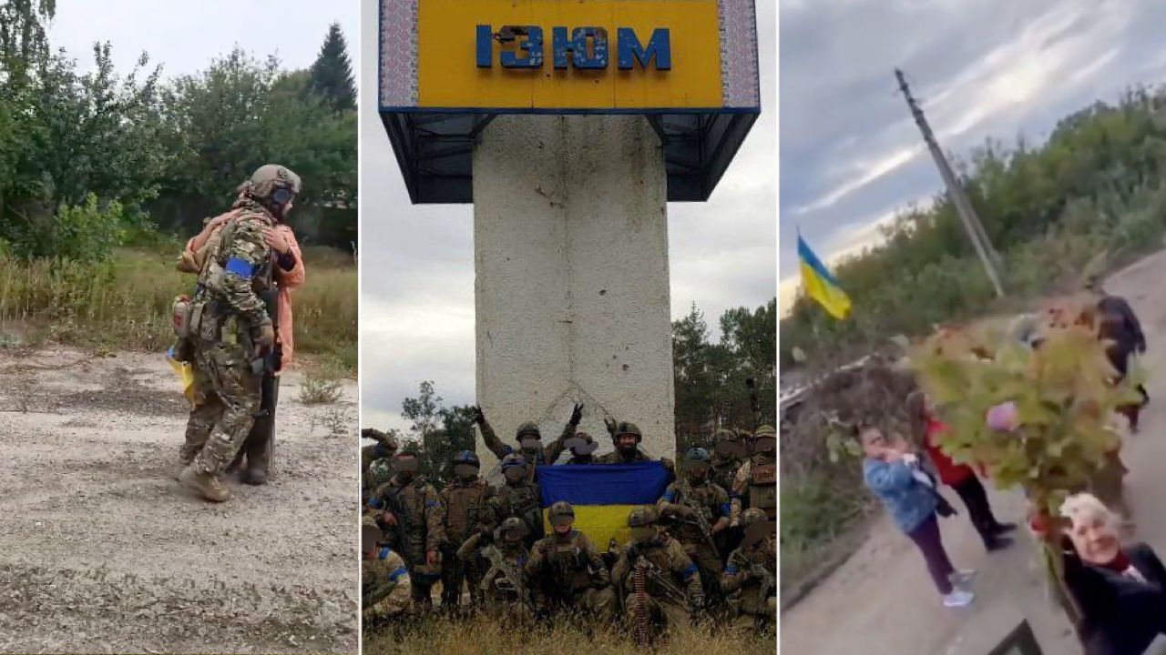 Ukraińcy odbijają kolejne miejscowości. Są witani z entuzjazmem (fot. twitter.com/UkrArmyBlog)