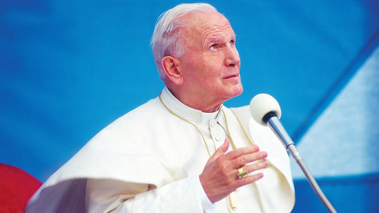 Papież Jan Paweł II (fot. Grzegorz Galazka\Archivio Grzegorz Galazka\Mondadori via Getty Images)