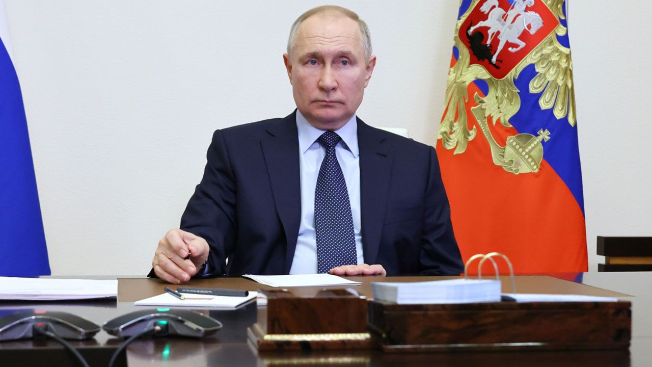 Władimir Putin (fot. PAP/EPA/MIKHAEL KLIMENTYEV / SPUTNIK / KREMLIN POOL)