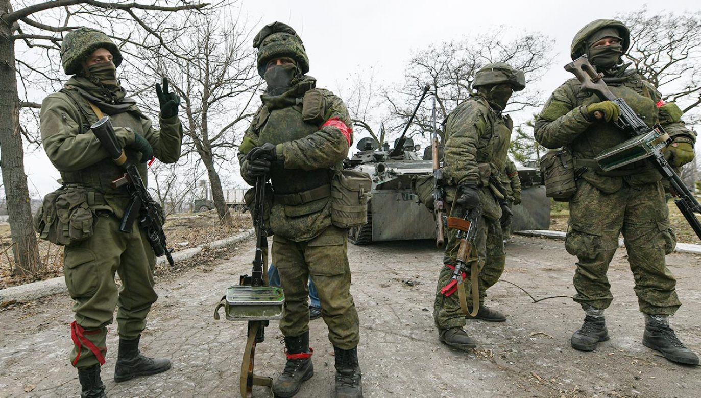Rosyjscy najeźdźcy na Ukrainie (fot. Stringer/Anadolu Agency via Getty Images)