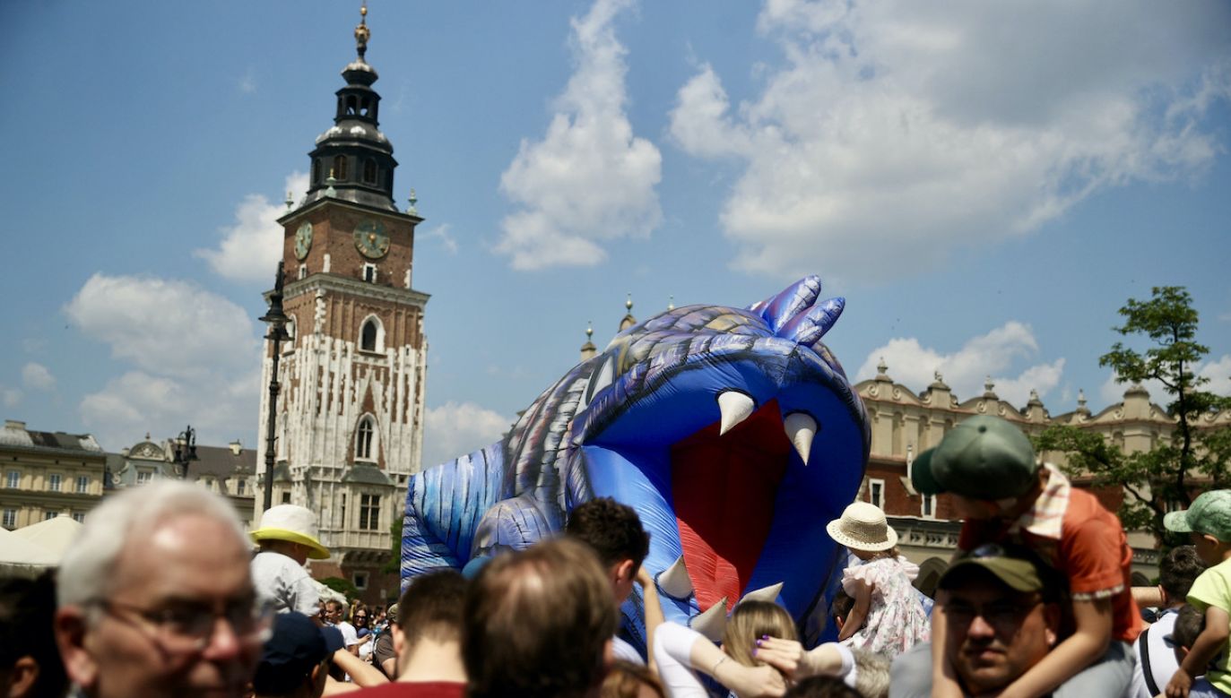 Smocza parada w Krakowie (fot. PAP/Łukasz Gągulski)