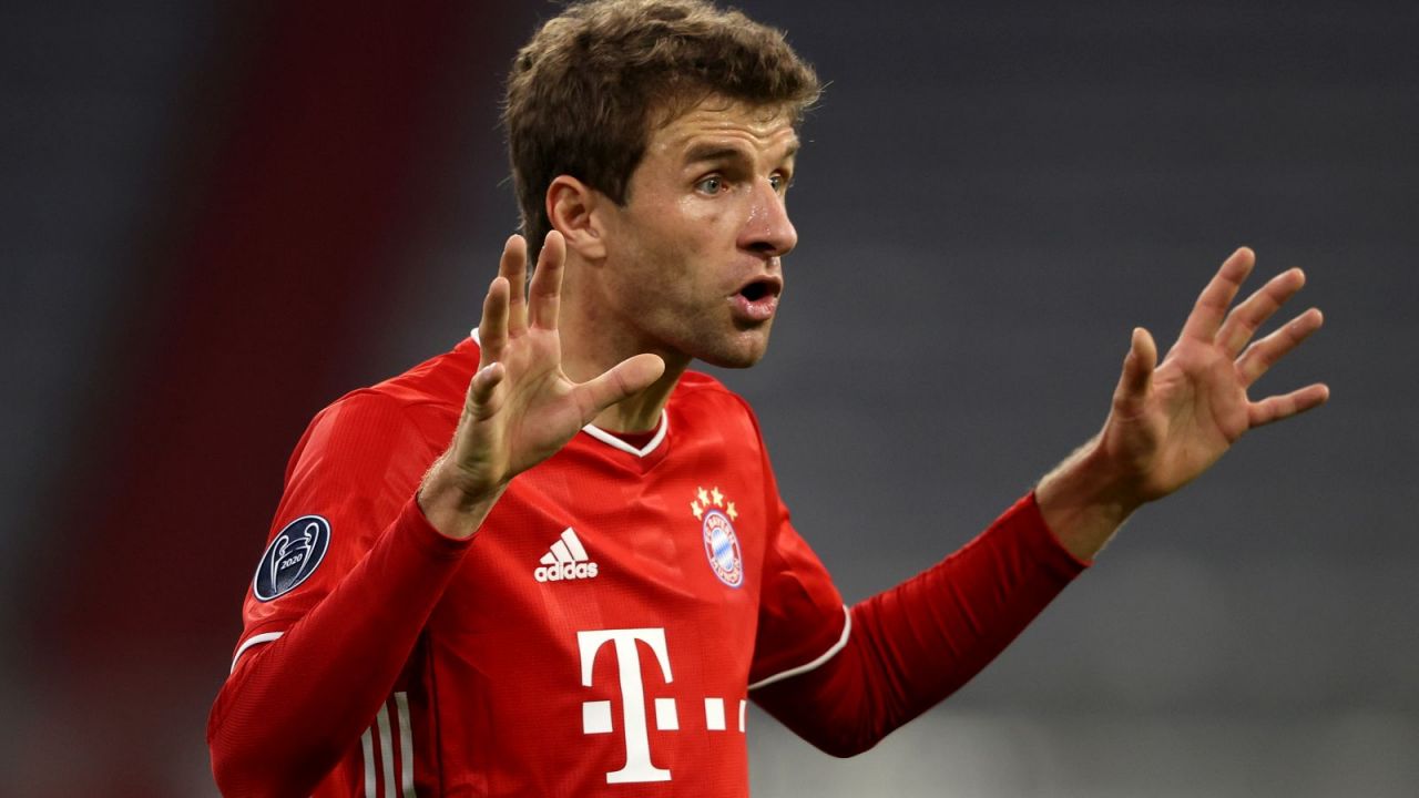 Liga Mistrzów. Thomas Mueller krzyczał na sędziego w meczu Bayern Monachium - Atletico Madryt ...