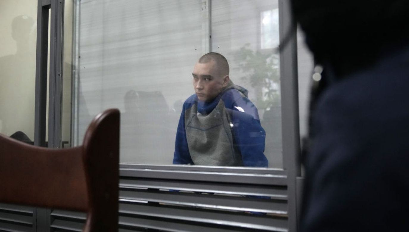 Vadim Shishimarin, 21, attends a court hearing on May 18, 2022 in Kyiv, Ukraine. Photo: Getty Images