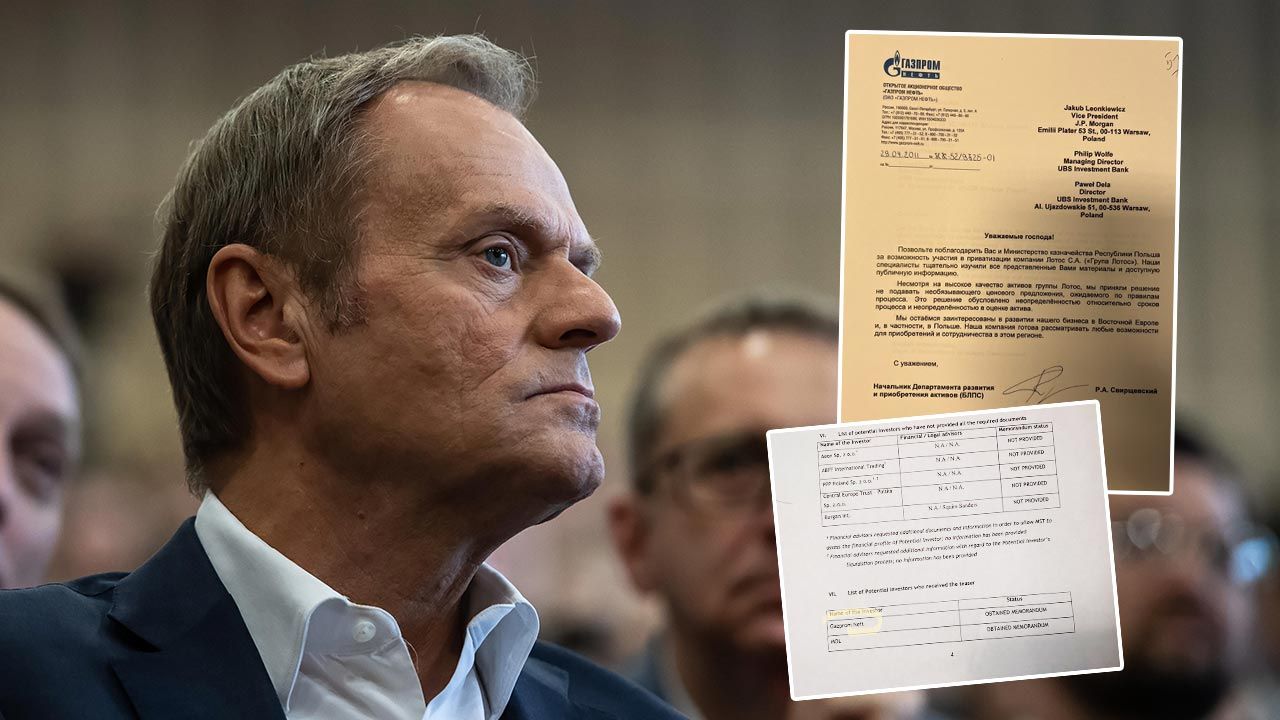 Rząd Tuska chciał sprzedać Lotos Gazpromowi. TVP Info ujawnia dokumenty [WIDEO]