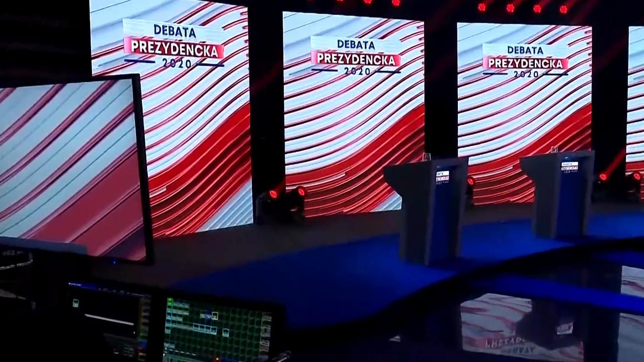 Debata potrwa 70 minut (fot. TVP Info)