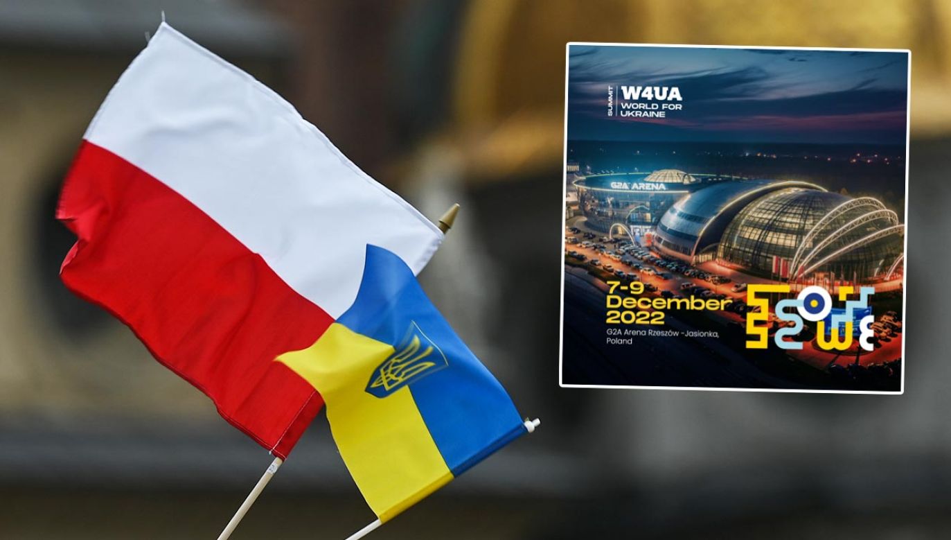 TVP Info patronem medialnym World for Ukraine Summit 2022 (fot. Artur Widak/NurPhoto via Getty Images)