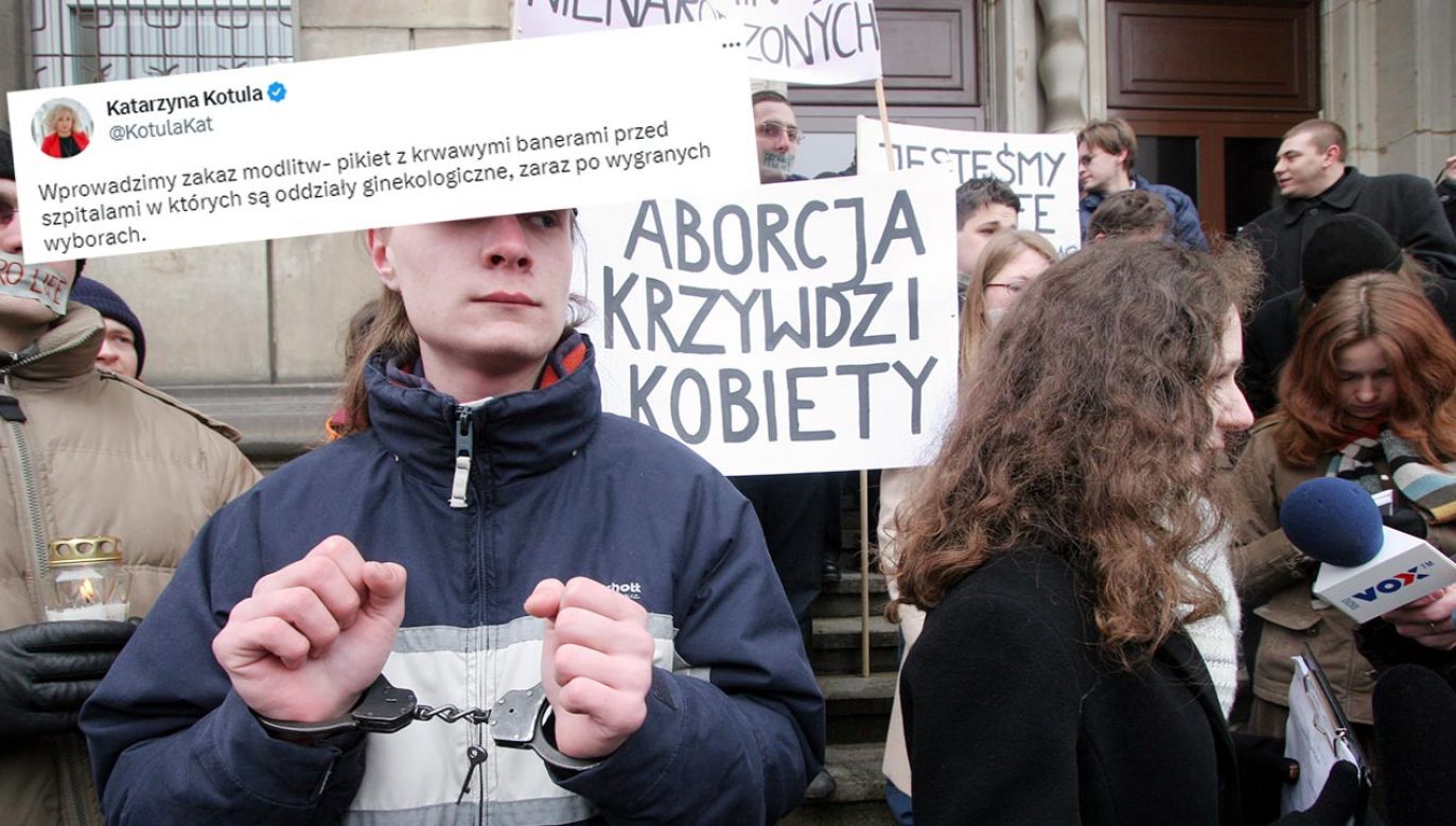  Lewica jawnie nawołuje do dyskryminacji przeciwników aborcji (fot. PAP/Grzegorz Michałowski)