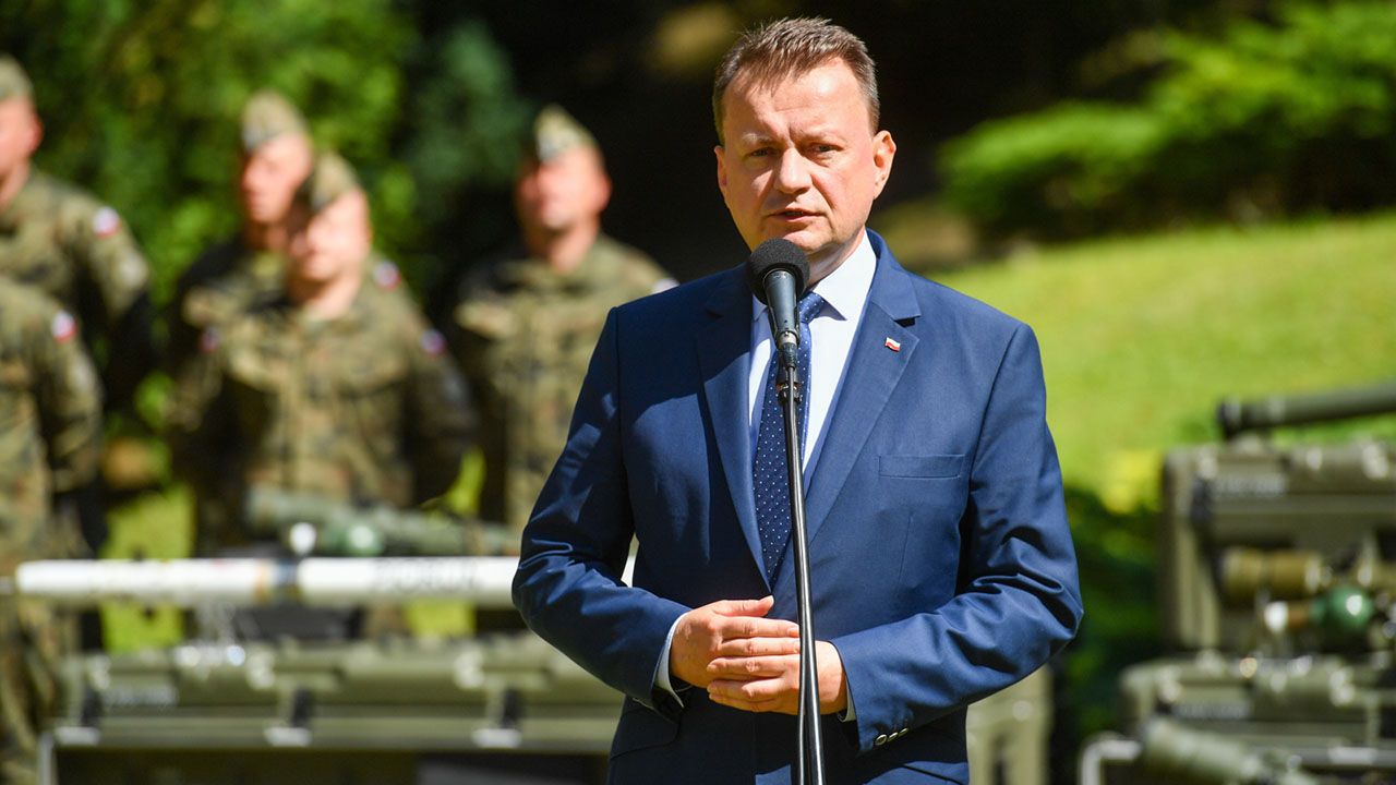 Minister obrony narodowej Mariusz Błaszczak (fot. PAP/Piotr Nowak)