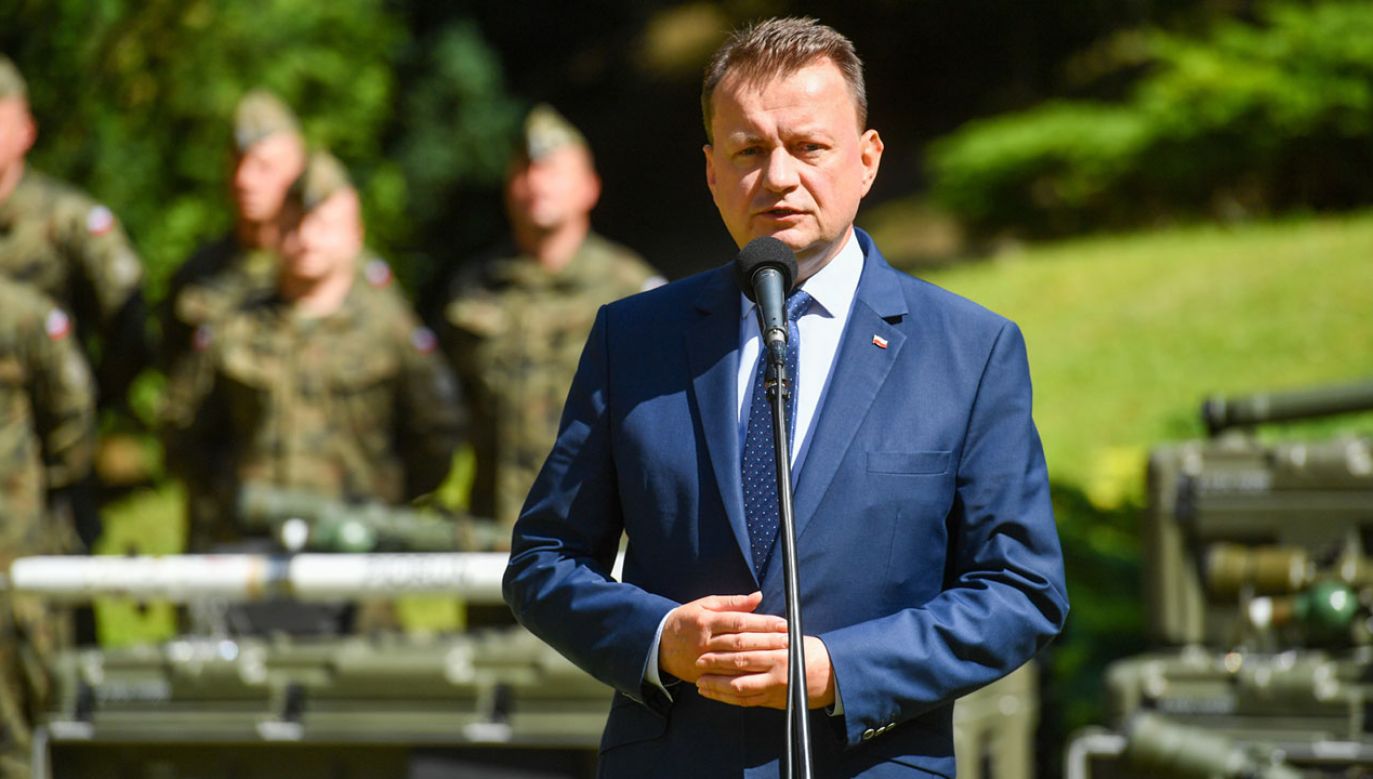 Minister obrony narodowej Mariusz Błaszczak (fot. PAP/Piotr Nowak)