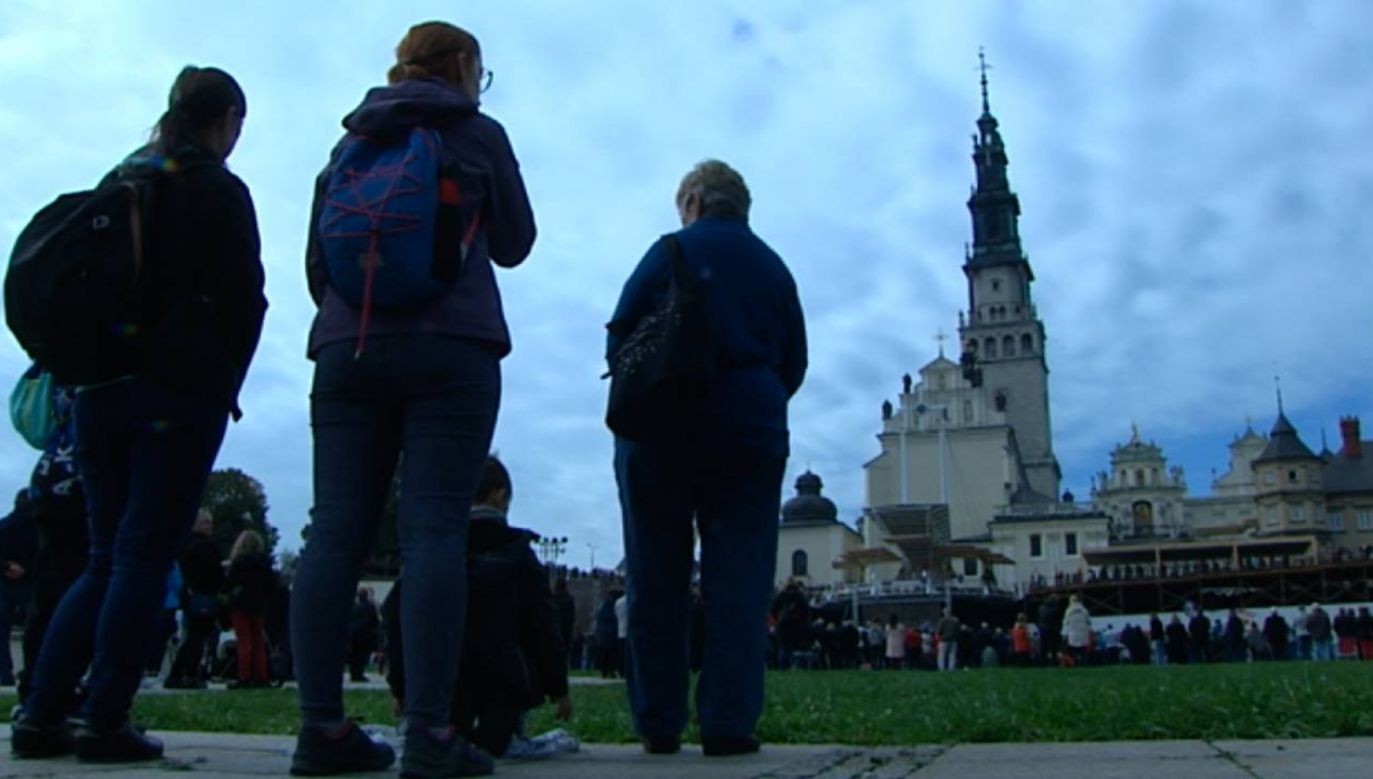 „Rodzina wspólnotą pokoju” hasłem pielgrzymki (fot. TVP3 Katowice)