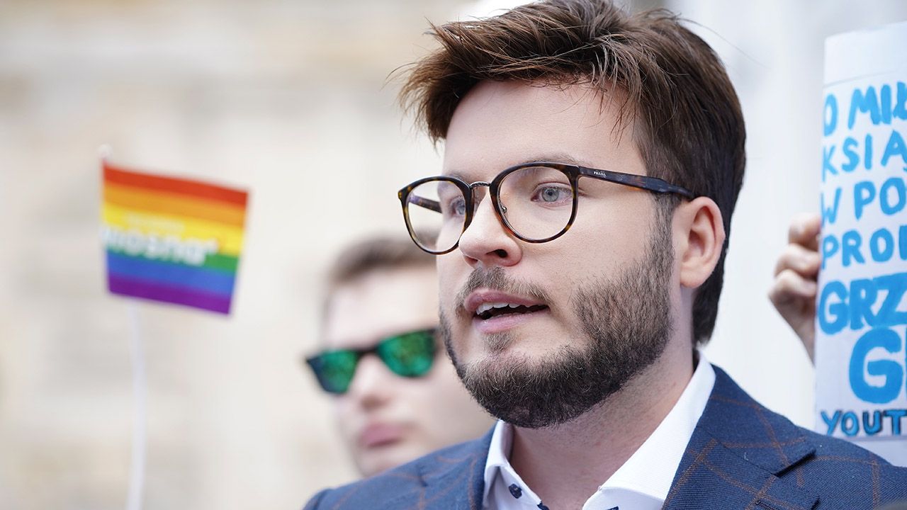 Aktywista LGBT Bart Staszewski szerzył dezinformację w Strasburgu (fot. Mateusz Wlodarczyk/Forum)