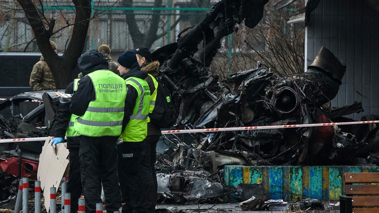 W katastrofie w Browarach zginęło 14 osób (fot.  Maxym Marusenko/NurPhoto via Getty Images)