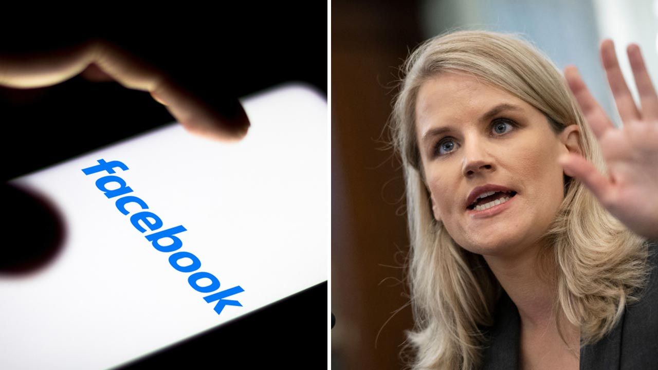 Czyimi interesami kieruje się Facebook? Według Frances Haugen odpowiedź jest oczywista (fot. Shutterstock/rafapress; Drew Angerer/Getty Images)
