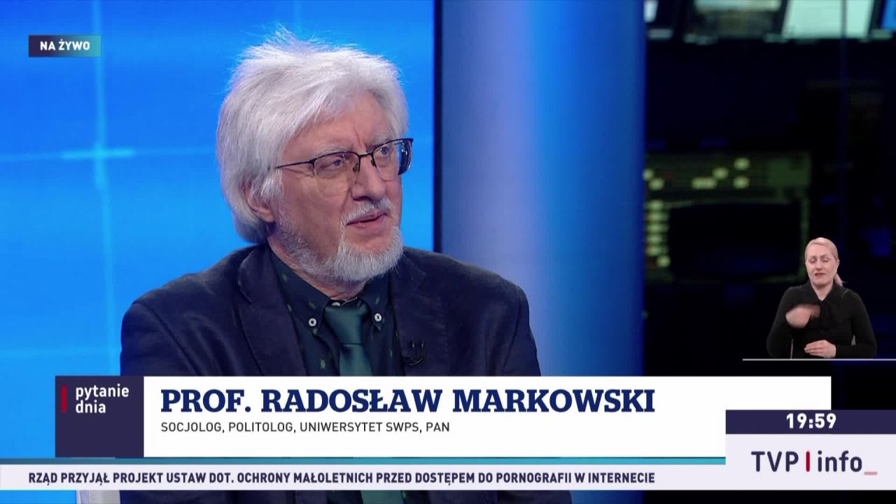 Prof. Radosław Markowski w „Pytaniu dnia”