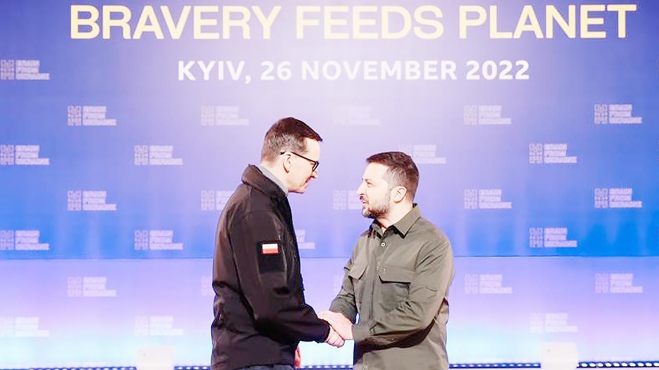 Premier Morawiecki i prezydent Zełenski (fot. TT/@PremierRP)