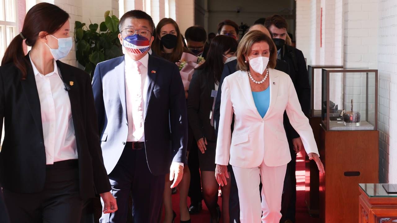 Wizyta Nancy Pelosi na Tajwanie nie podoba się Chinom (fot. PAP/EPA/CENTRAL NEWS AGENCY / POOL)