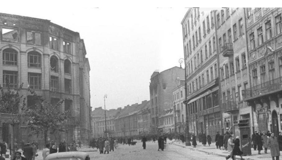 Ulica Długa, miejsce akcji pod Arsenałem (fot. Bundesarchiv)