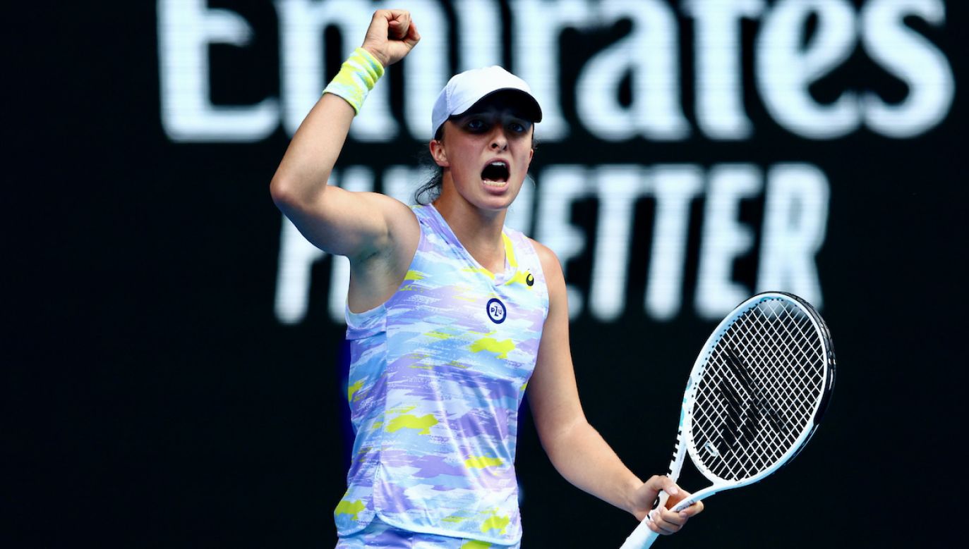 Iga Świątek po raz pierwszy w karierze zagra w półfinale Australian Open (fot. Getty Images)