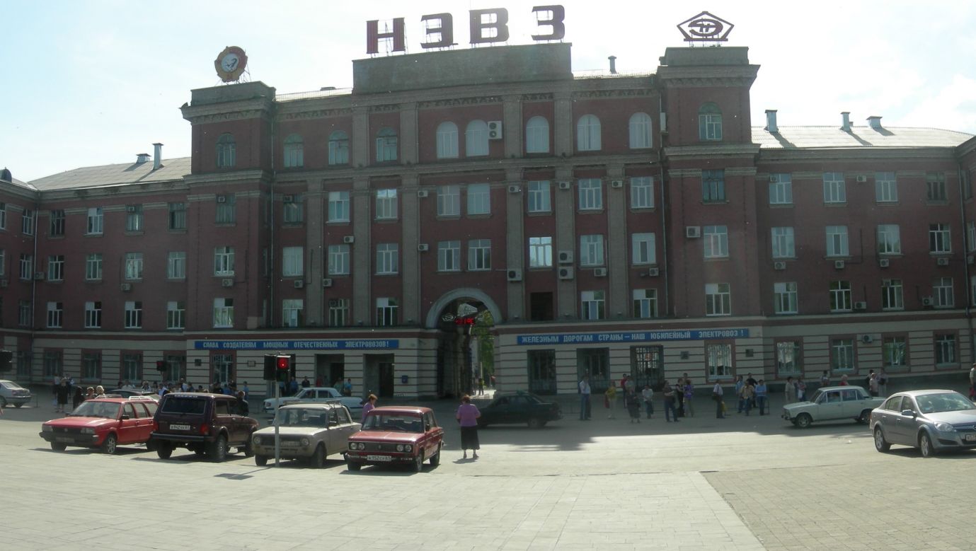 Zakłady produkcji lokomotyw w Nowoczerkasku. Zdjęcie z 2008 roku. Fot. Wikimedia/ Денис Путилин - собственная работа