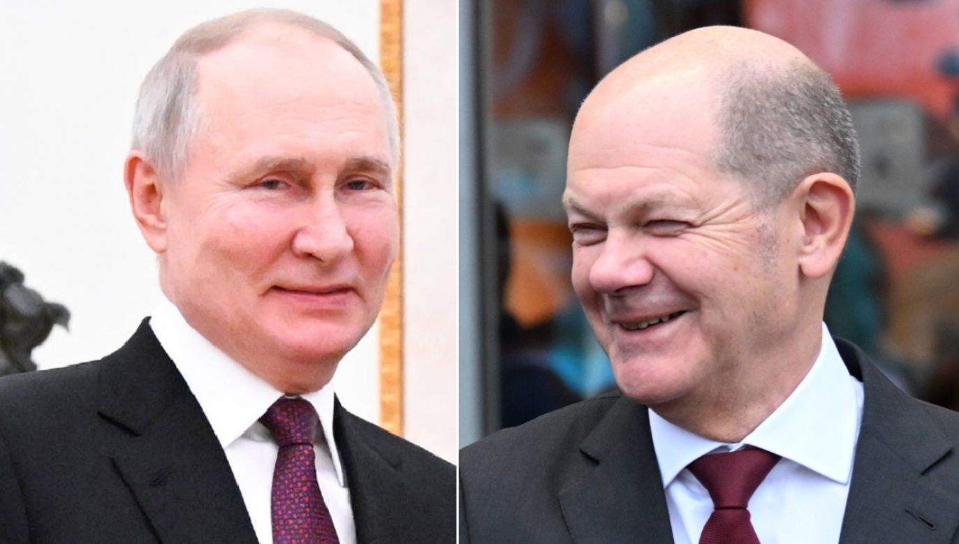 Rozmowy telefoniczne Władimira Putina i Olafa Scholza trwały nawet po półtorej godziny (fot. XINHUA NEWS AGENCY/PAP/EPA; Federico Gambarini/PAP/DPA)