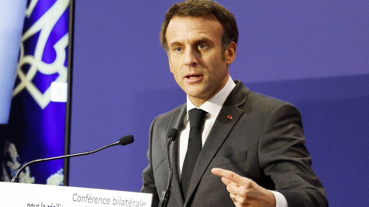 Prezydent Francji Emmanuel Macron (fot. PAP/EPA/LUDOVIC MARIN 