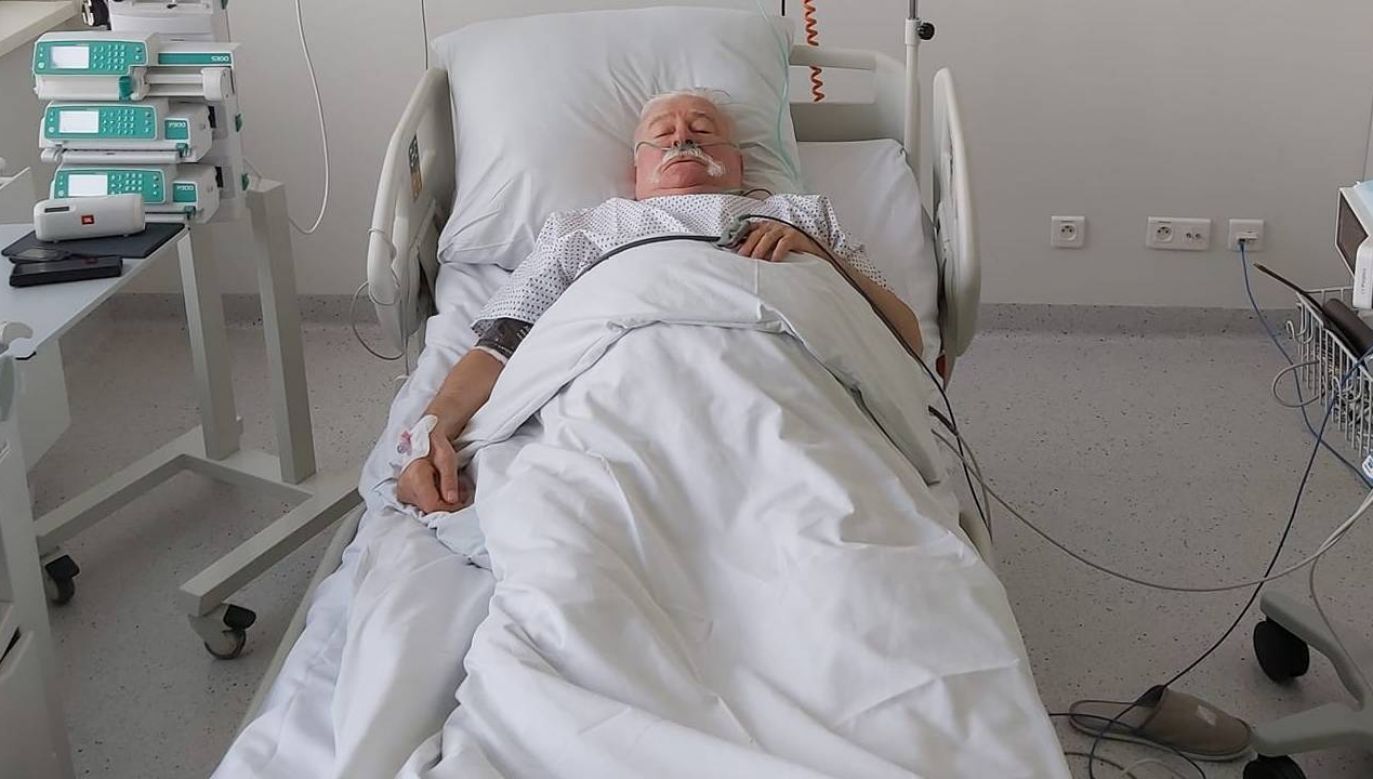 Lech Wałęsa trafił do szpitala (fot. FB)