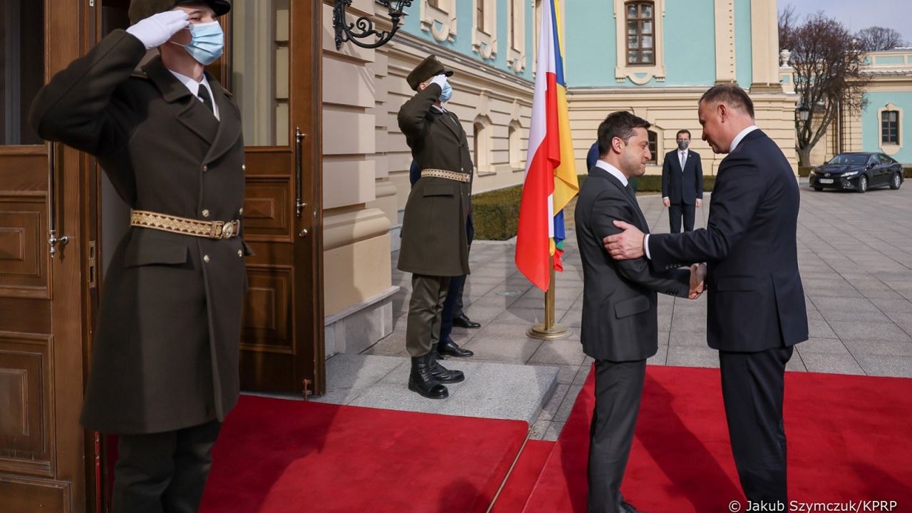 Andrzej Duda jako pierwsza głowa obcego państwa od wybuchu wojny wygłosi orędzie w Radzie Najwyższej w Kijowie (fot. Jakub Szymczuk/KPRP)