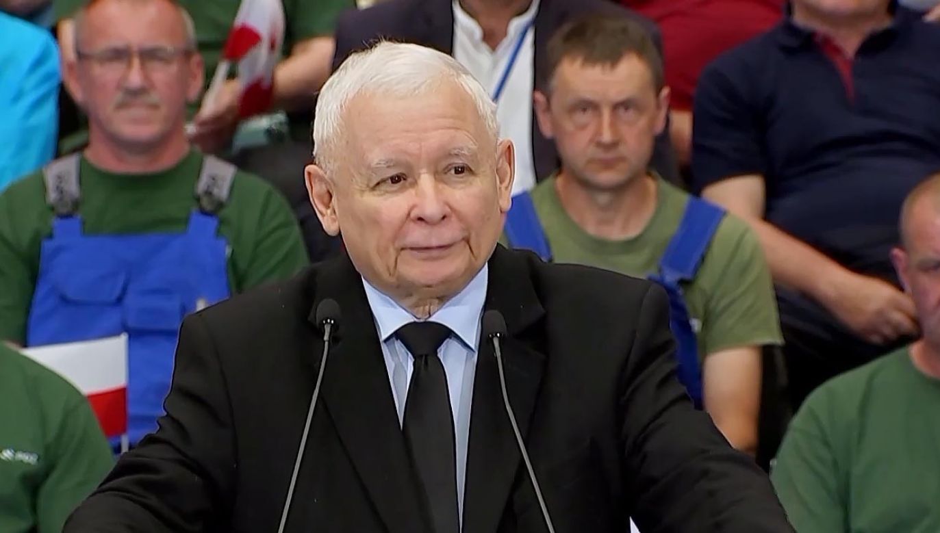 Prezes PiS Jarosław Kaczyński (fot. TVP Info)