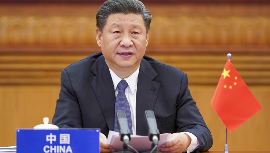 Prezydent Chin Xi Jinping prowadzi politykę ekspansji (fot. PAP/EPA/XINHUA/LI XUEREN)