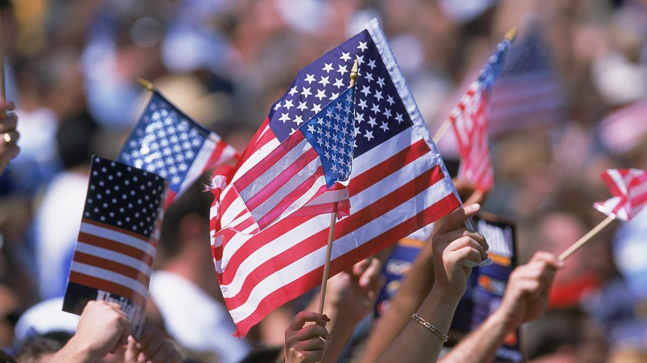 Amerykanie świętują (fot. Stephen Dunn /Allsport/GettyImages)