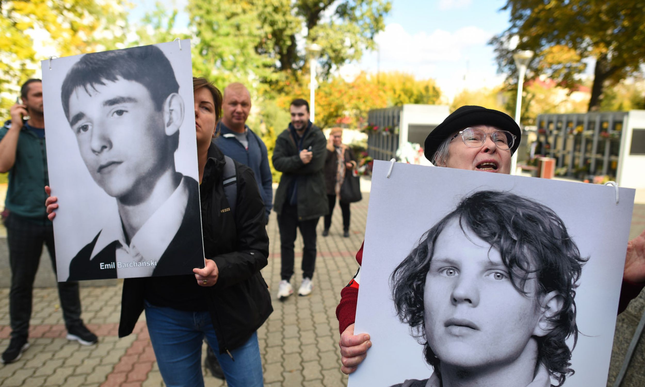 Funeral of Jerzy Urban, spokesman for the communist government of Wojciech Jaruzelski, editor-in-chief of NIE Weekly magazine. A picket of opponents of the 
