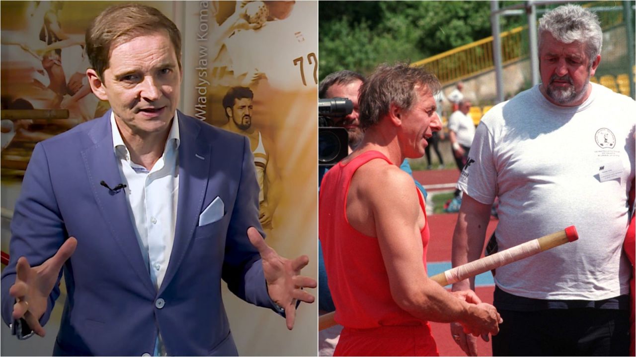 Przemysław Babiarz Władysław Komar i Tadeusz Ślusarski 22. rocznica