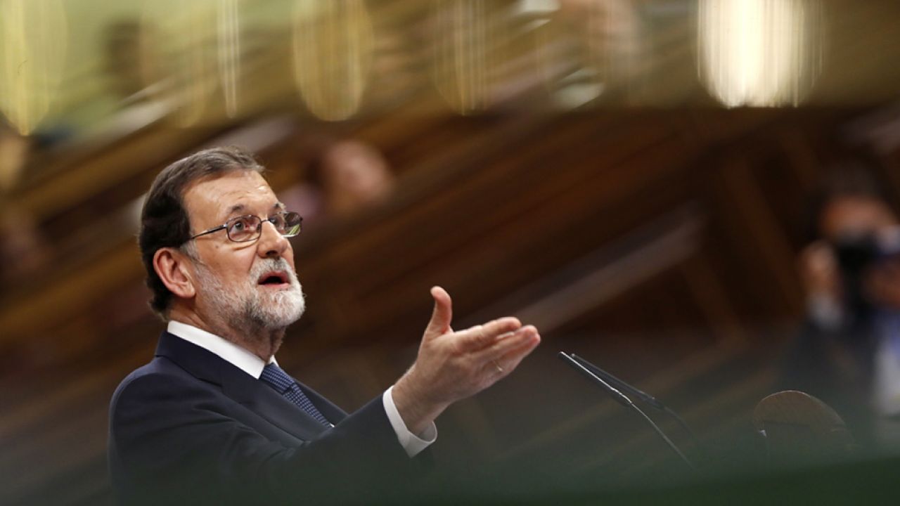 Premier Hiszpanii Mariano Rajoy (fot. PAP/EPA/JAVIER LIZON)