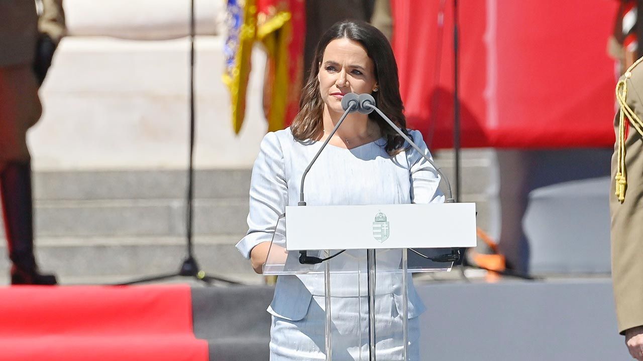 Nowa prezydent Węgier Katalin Novak (fot. PAP/EPA/Szilard Koszticsak)